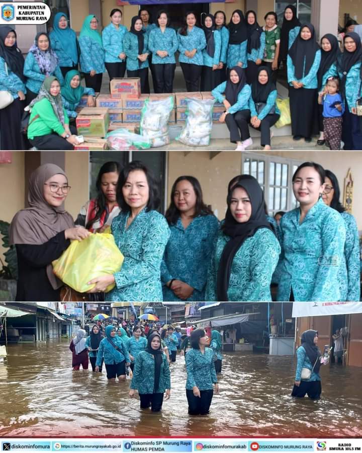 TP PKK Mura Peduli Warga Korban Banjir Salurkan Bantuan