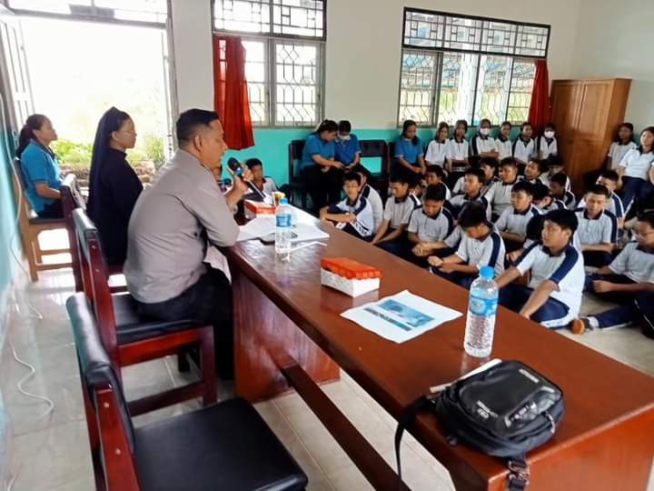 Polsek Tanah Siang Sambangi Sekolah Beri Sosialisasi Pencegahan Bullying